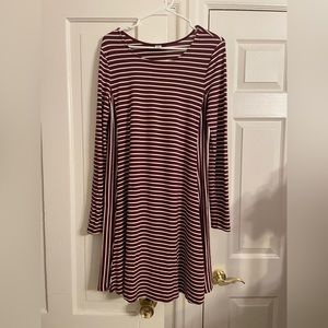 OLD NAVY a-line striped dress Sz M